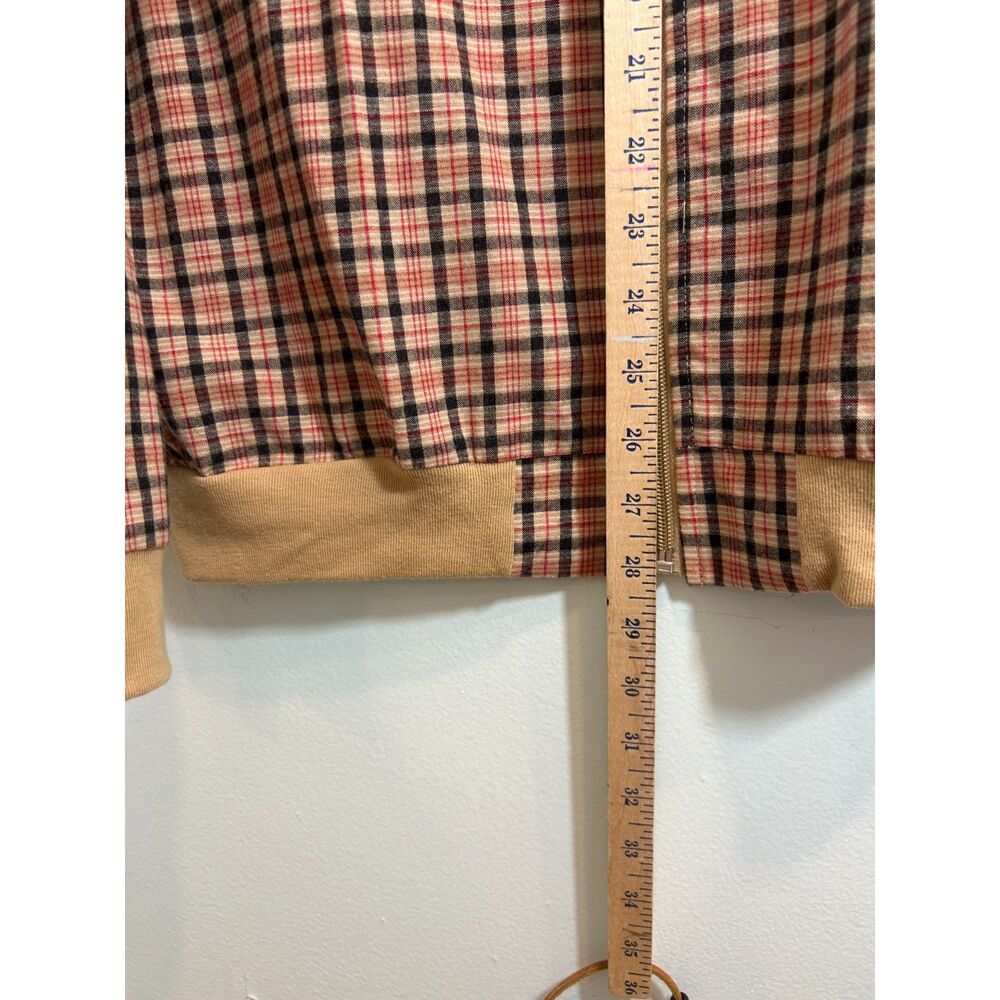 Stag Hill by Haband Red Tan Black Plaid Size L Zip Up Shacket Outdoors Camping - Picture 10 of 11